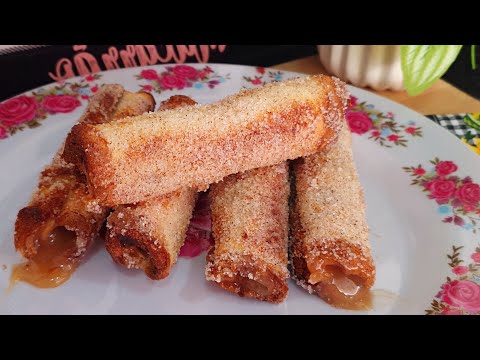 CHURROS SEM MASSA E SEM FRITURA EM POUCOS MINUTOS NA AIRFRYER | canudinho de doce de leite