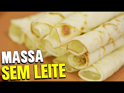 RECEITA DE MASSA DE PANQUECA SEM LEITE