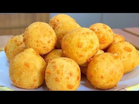 SÓ 3 INGREDIENTES FAÇA ESSE BOLINHO de QUEIJO CROCANTE e MEGA SABOROSO 🔥 RÁPIDOS e ECONÔMICO