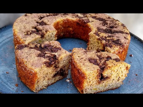 BOLO DE AVEIA E BANANA - Simples e Delicioso sem AÇÚCAR,sem LEITE e sem FARINHA DE TRIGO