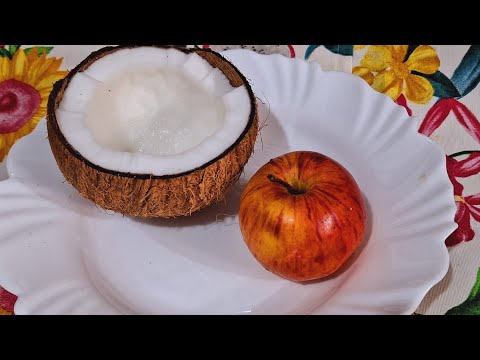 Receita de suco 🥤 super saudável de maçã 🍎e água de coco