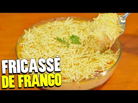 FRICASSE DE FRANGO CREMOSO E FÁCIL | Fricassé simples e rápido