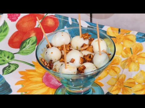 Ovos de codorna temperados fica uma delícia 😋