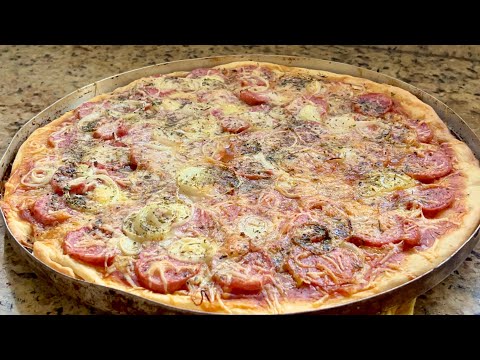 MISTURE A MAIONESE NA FARINHA E FAÇA A MELHOR TORTA OU PIZZA BRASILEIRA! SÓ 3 INGREDIENTES FÁCIL