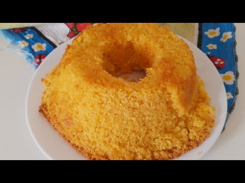 Receita de Bolo de farinha de milho SUPER RÁPIDO