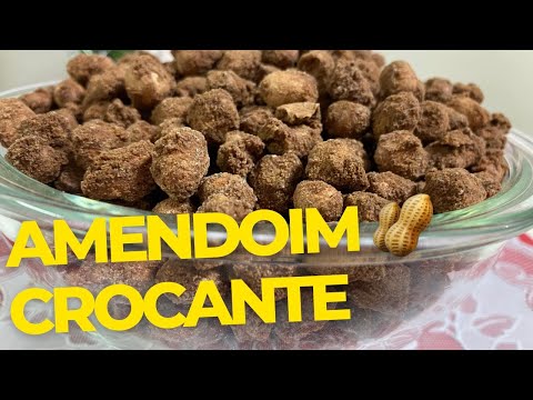 AMENDOIM CROCANTE COM 3 INGREDIENTES uma delicia e muito facil de fazer só misturar água