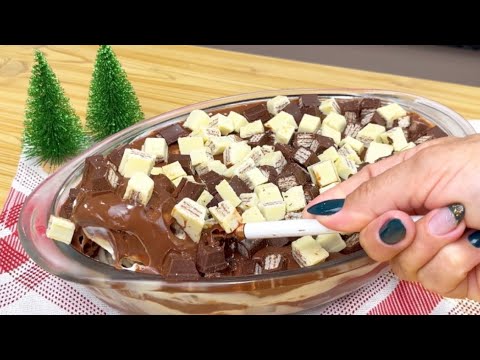 ESSA SOBREMESA NÃO PODE FALTAR NO NATAL | PAVÊ DE KITKAT prático e delicioso