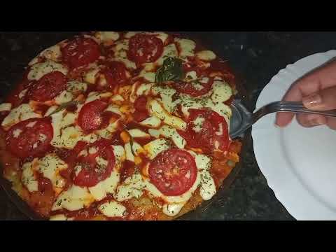 Pizza Fitnes,Sem Farinha Em 2 minutos está pronta