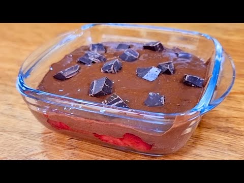 Só 3 MIN! Brownie Recheado SEM FARINHA, AÇÚCAR e LEITE - Rico em Fibras e Proteínas - Fácil e Rápido