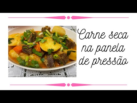 carne seca na panela de pressão