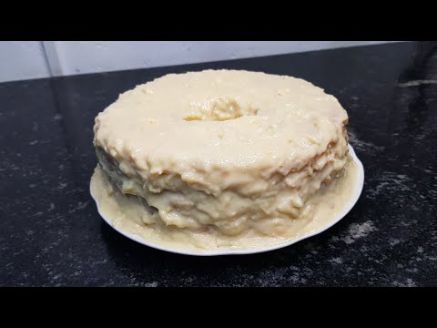 BOLO SIMPLES E FÁCIL COM COBERTURA DE BEIJINHO