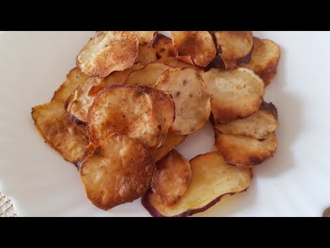 Como Fazer Chips de Batata Doce Assado