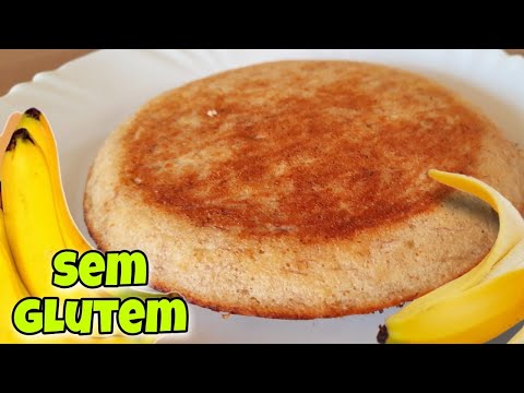 BOLO de BANANA NA FRIGIDEIRA SEM farinha de trigo sem ovo sem AÇÚCAR sem LEITE