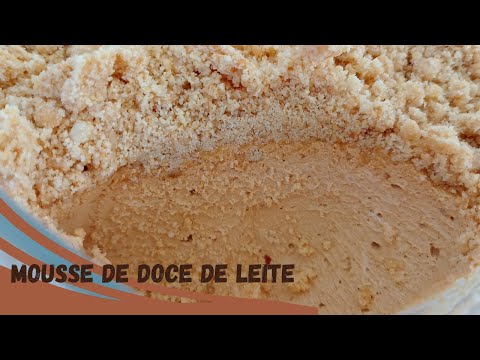 Mousse de doce de leite, usando somente três ingredientes