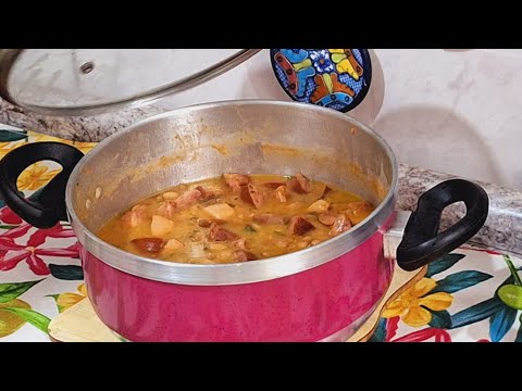 Feijão carioquinha verde e bem temperado 🍲