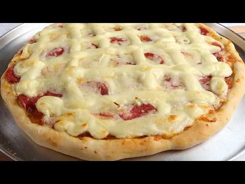 A Melhor Pizza Caseira que já fiz | Massa Simples e Sabor Incrível!