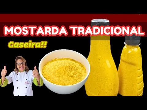 MOSTARDA TRADICIONAL CASEIRA, RECEITA SIMPLES E FÁCIL.