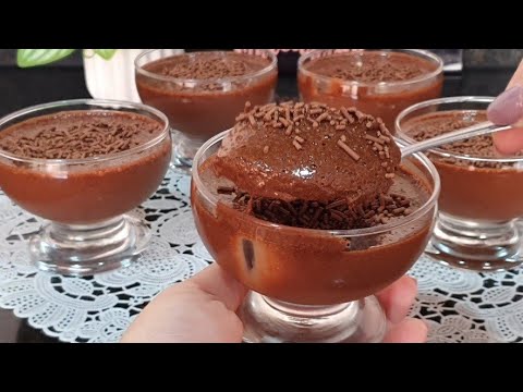 NÃO VAI AO FOGO 🔥 MOUSSE DE CHOCOLATE SUPER CREMOSA!