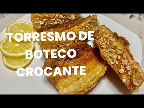 TORRESMO DE BOTECO CROCANTE e delicioso muito facil de fazer