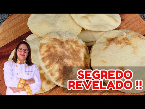 COMO FAZER PÃO SÍRIO CASEIRO, RECEITA ORIGINAL. SUPER LEVE E FÁCIL DIGESTÃO!