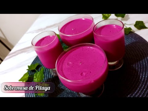 Sobremesa fácil e Deliciosa de Pitaya