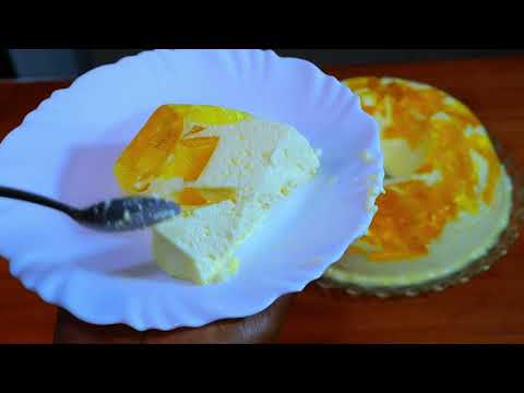 SOBREMESA COM 2 INGREDIENTES | SOBREMESA FÁCIL E MUITO REFRESCANTE | CREME DE LEITE E GELATINA