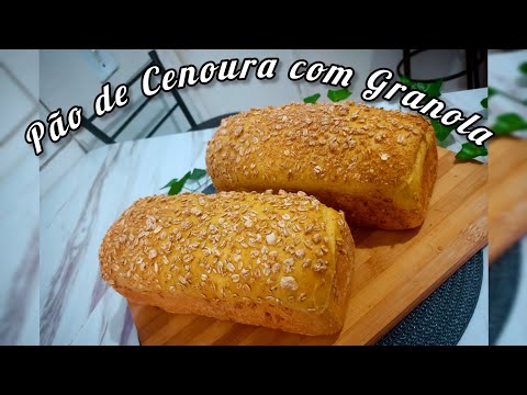 Pão de Cenoura com Granola