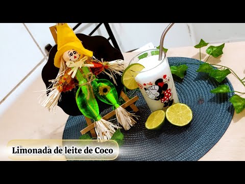 Como fazer Limonada de leite de Coco