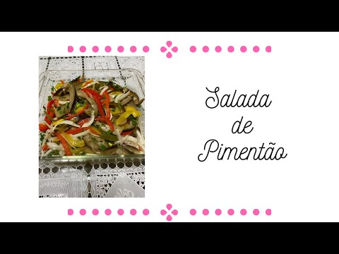 Uma deliciosa SALADA DE PIMENTÃO