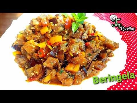 COMO EU PREPARO A CAPONATA DE BERINGELA - Minha Receita de antepasto de Beringela Fácil e Deliciosa