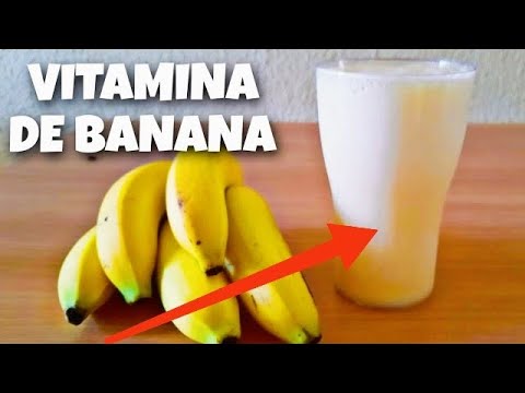 VITAMINA DE BANANA COM AVEIA MUITO SIMPLES E RÁPIDA