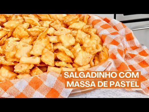 SALGADINHO COM MASSA DE PASTEL