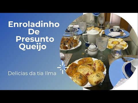 Enroladinho de presunto e queijo