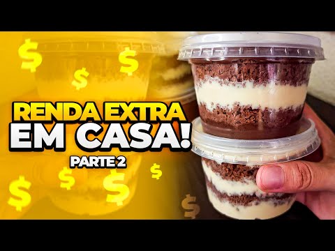 🟢Como fazer bolo no pote CURSO PARA INICIANTES / RECHEIOS / 3 SABORES - VÍDEO 2✅️🤑 #rendaextra
