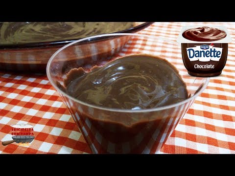 Receita de Danette caseiro | Sobremesa fácil de Chocolate