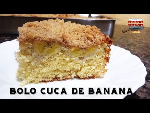 Bolo Cuca de Banana Fácil