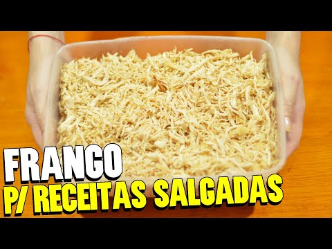 RECEITA DE FRANGO PARA TORTAS E SALGADOS | RECHEIO DE FRANGO DESFIADO