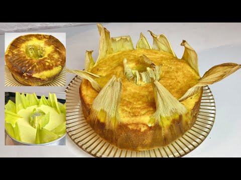 BOLO PAMONHA CREMOSO (FEITO NA PALHA) - RECEITAS DA REGINA