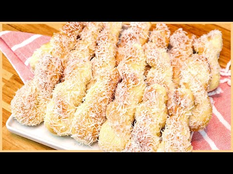 ROSQUINHAS DE COCO FÁCIL - SUPER FOFINHA E GOSTOSA - RENDE MUITO - Receitas de Pai