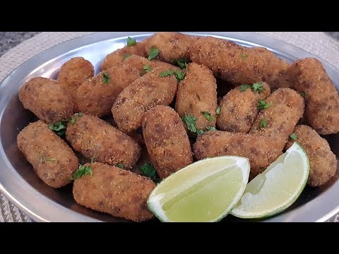 50 CROQUETES DE CARNE MOÍDA EM 30 MINUTOS - vem comigo | Cebola e Salsa