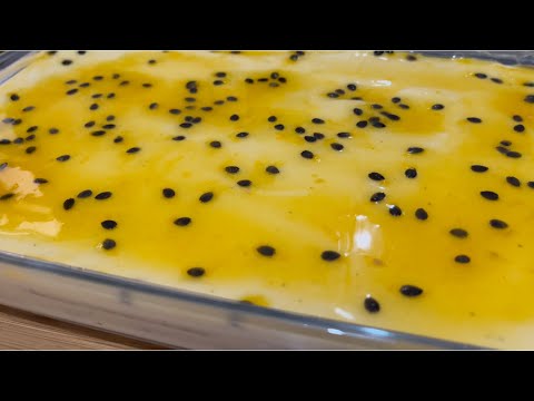 PAVÊ DE MARACUJÁ DELICIOSO | RECEITA SUPER RÁPIDA