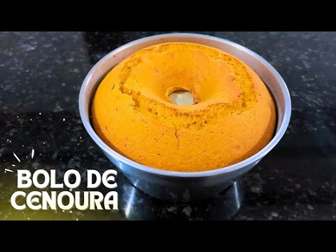 BOLO DE CENOURA SIMPLES E FOFINHO!