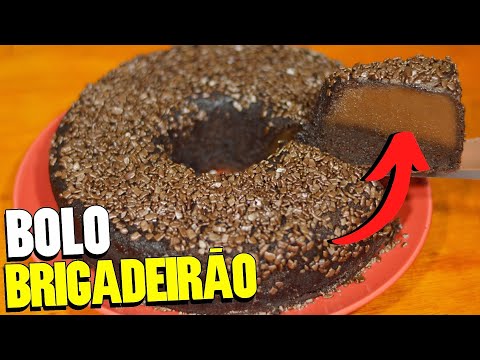 COMO FAZER BOLO BRIGADEIRÃO | RECEITA DE BOLO BRIGADEIRÃO SIMPLES E FÁCIL