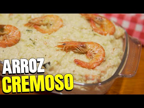 RECEITA DE ARROZ CREMOSO COM CAMARÃO | Com arroz comum