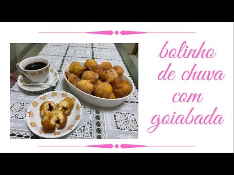 bolinho de chuva com goiabada