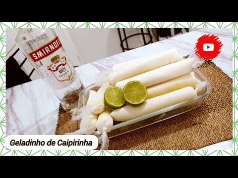 Geladinho de Caipirinha super cremoso e fácil