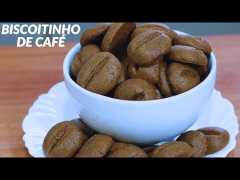 BISCOITO AMANTEIGADO DE CAFÉ: Como fazer biscoitinho amanteigado de café. Receita Fácil e Saborosa.