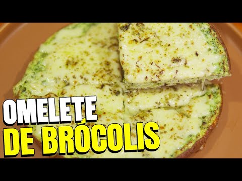 COMO FAZER OMELETE DE BRÓCOLIS COM QUEIJO