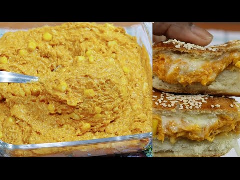 RECHEIO CREMOSO: Receita de recheio cremoso de frango para pães, salgados e tortas. Fácil e Rápido.