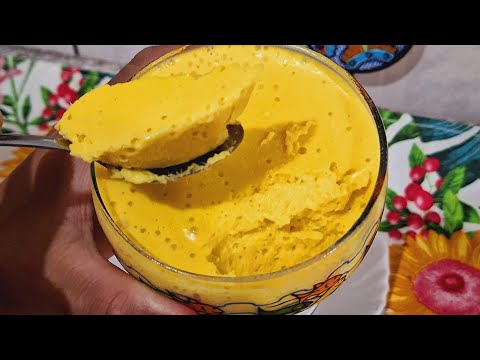 Sobremesa de manga 🥭 com poucos ingredientes 😋
